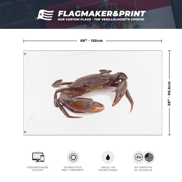 the crab guy flag (hawk) Sale - Image 3