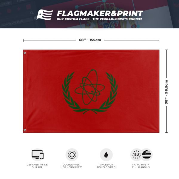 International Atomic Energy Cartago flag (Flag Mashup Bot) Sale - Image 3