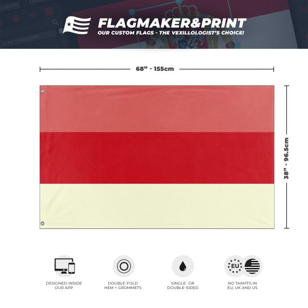 Most Serene Republic of Moresnet flag (Flag Mashup Bot) Discount - Image 3