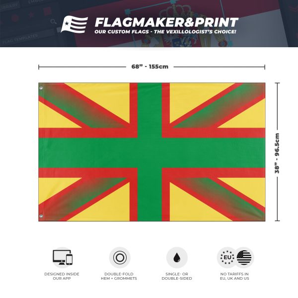 United Kingdom of Great Britain and Northern Congo flag (Flag Mashup Bot) Sale - Image 3