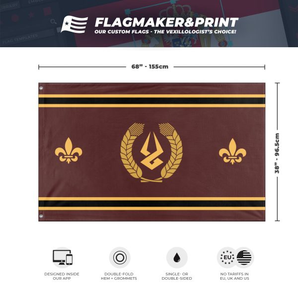 the elder imperium flag (snow) Online Sale - Image 3