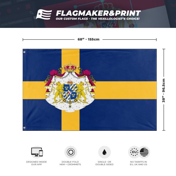 Sverige flag (Alexander Carlson) For Sale - Image 3
