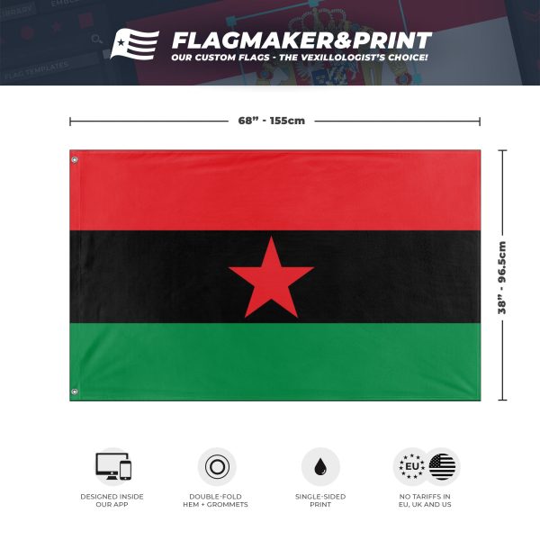 BPP Huey Newton flag (Zephyr Nuban) Cheap - Image 3