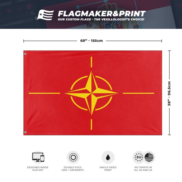 North Atlantic Treaty Spain flag (Flag Mashup Bot) Fashion - Image 3